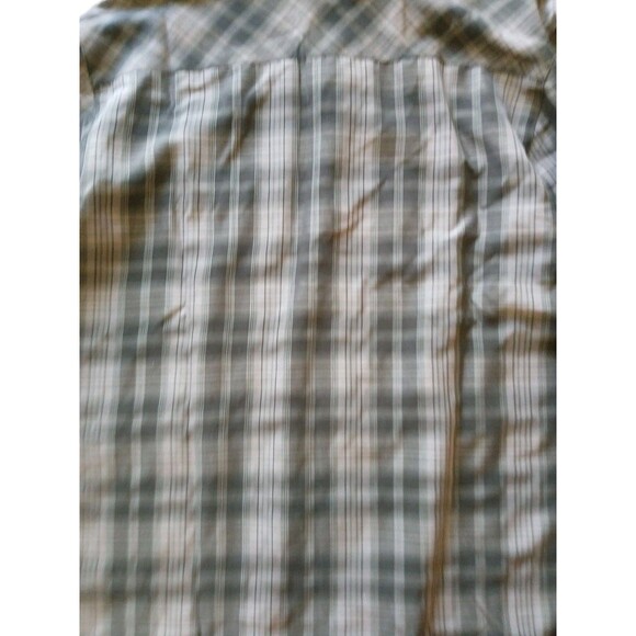 Columbia Omni-Shade Shirt Mens M Gray Plaid L.S. Sun Protection Outdoor Hiking M - Picture 14 of 16